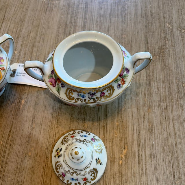Early 20th Century Schumann Bavaria Creamer, and Sugar Set For Sale - Image 4 of 5