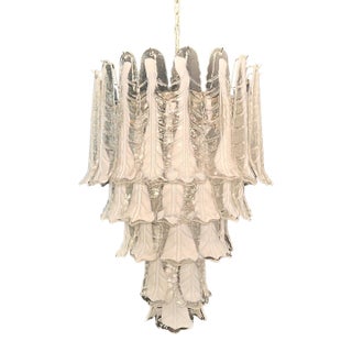 Murano Chandelier in the Manner of Mazzega – 52 Glasses For Sale