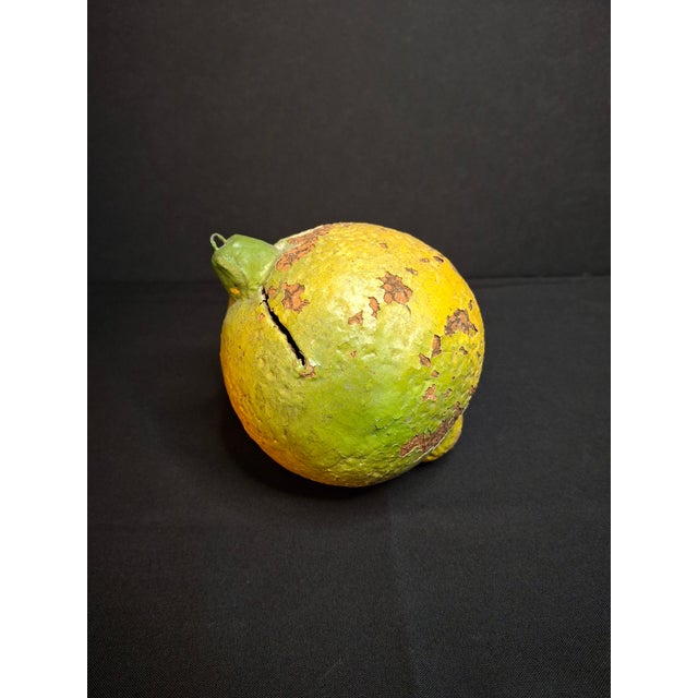Up for sale is an authentic antique late 19th to early 20th-century (c. 1880s–1910s) hand-painted earthenware / redware...