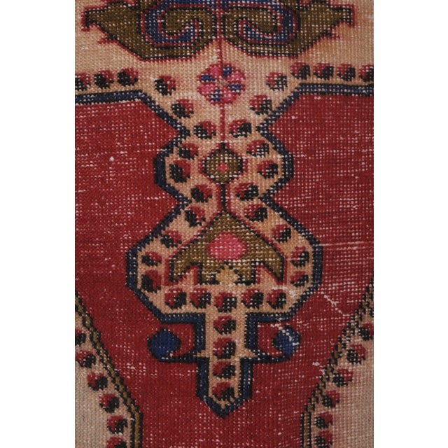 1960s Vintage Turkish Oushak Rug 4'5'' X 7'3'' For Sale - Image 11 of 13