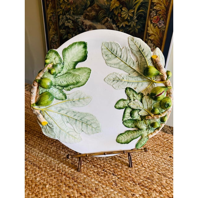 Vintage Italian Ceramic Platter For Sale - Image 9 of 9