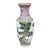 Vintage MCM Chinese Porcelain Famille Peacock Vase For Sale