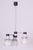 Mid-Century Czech Chandelier in Chrome and Opaline Glass attributed to Drukov, 1970s For Sale - Image 4 of 13