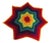 Handmade Rainbow Crochet Star Blanket For Sale