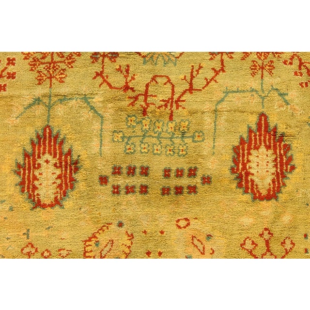 Zabihi Collection Oversize Antique Turkish Oushak Rug - 10' x 19'2" For Sale - Image 9 of 12