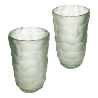 Murano Glass “Battuto” Vases For Sale