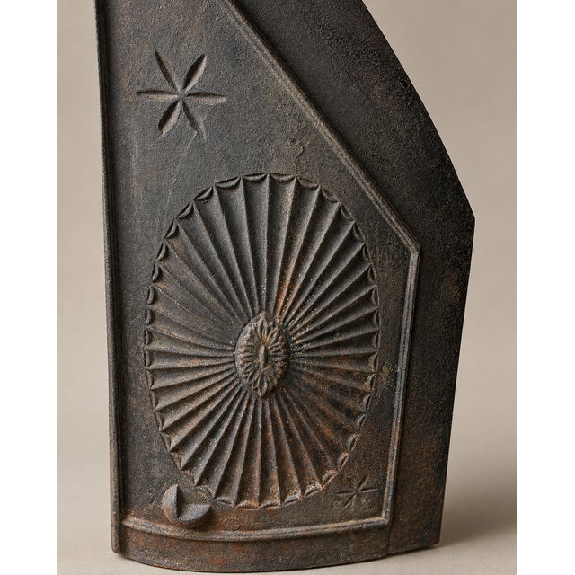 Antique Portland Stove Foundry No 76 Cast Iron Franklin Fireplace Georgetown DC For Sale - Image 13 of 16