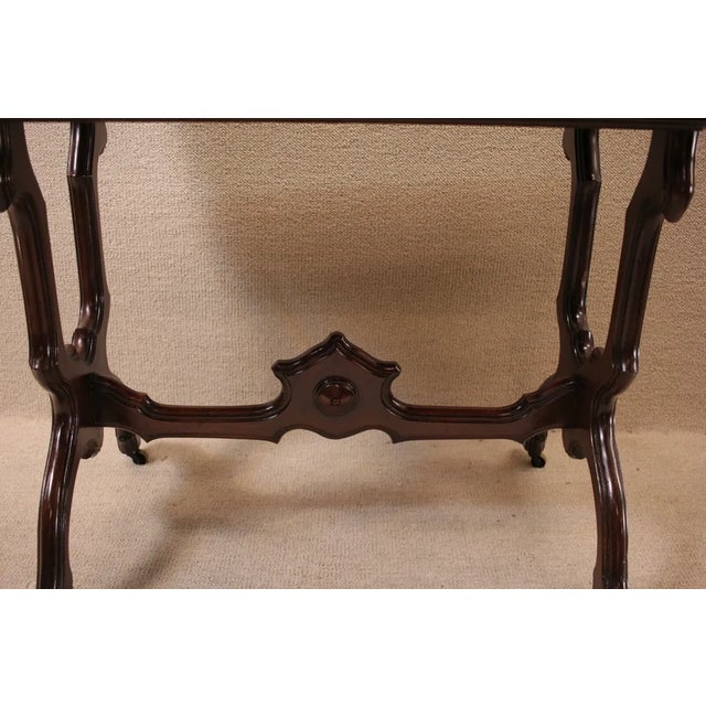 19th Century Victorian Walnut Hallway Table Sofa Table For Sale - Image 10 of 12