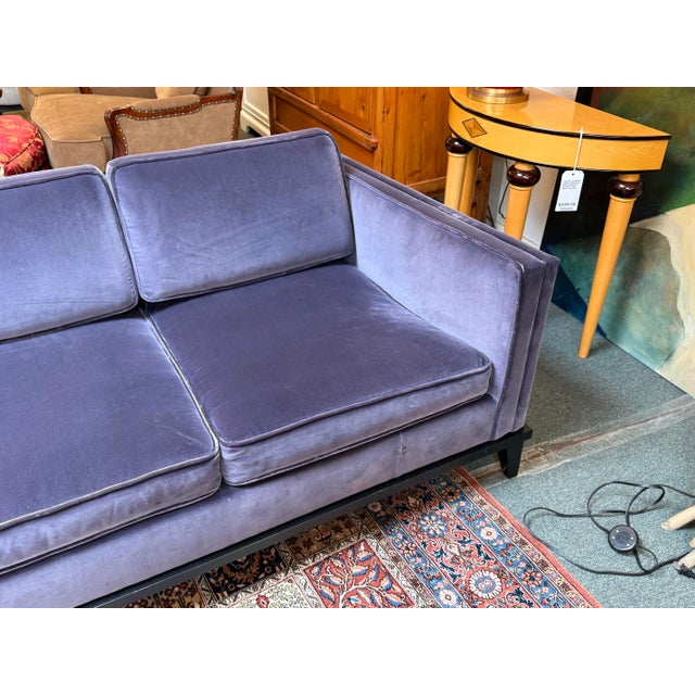 Donghia Hudson Sofa in Holly Hunt Velvet For Sale In San Francisco - Image 6 of 12