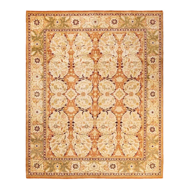 Mogul, One-of-a-Kind Hand-Knotted Area Rug in Brown, 8' 2" x 9' 10" For Sale