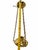 Antique Victorian Hanging Brass & Clean Glass Oil Light Style For Sale In Pittsburgh - Image 6 of 7