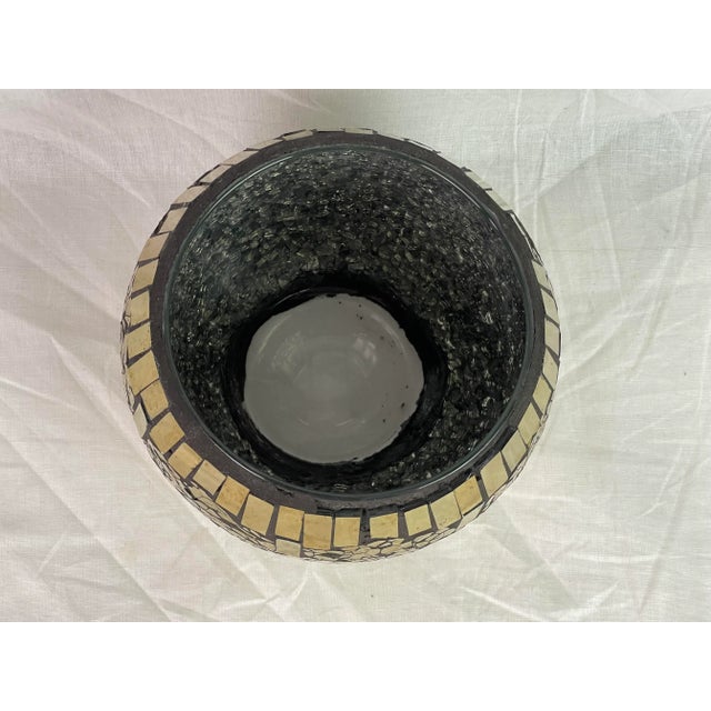 Gold Mercury Glass Bowl For Sale - Image 10 of 12