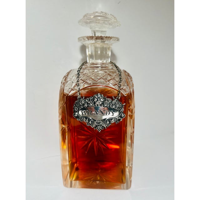 Decanter label or bottle ticket, if you prefer the English term, for Brandy by Charles Rawlings, London, 1828, hand...