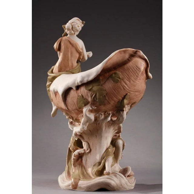 Wide Art Nouveau Vessel from Royal Dux For Sale - Image 15 of 18