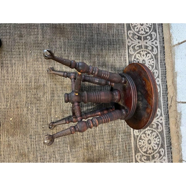 19th Century Antique Claw and Ball Foot Piano Stool For Sale In Washington DC - Image 6 of 10
