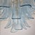 1980s Mid Century Modern Blue Murano Glass Petal Chandelier For Sale - Image 10 of 14