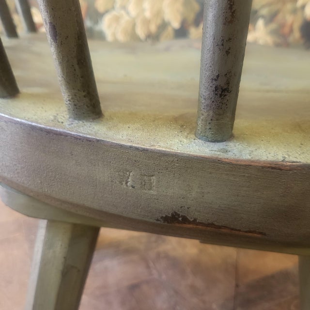 Set of Primitive Welsh Elm Comb-Back Chairs, 1900 For Sale - Image 4 of 13