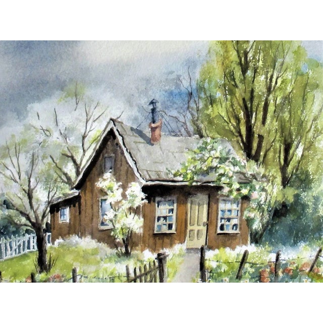 Impressionist Rachel Bentley, Landscape with House, 1973 For Sale - Image 3 of 6