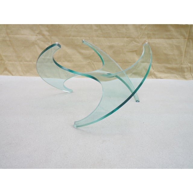 PROPELLER coffee table designed by Knut Hesterberg. A glass version of his famous coffee table, originally made of...