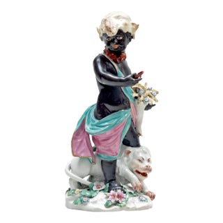 Derby Porcelain Figure of Africa, From the Four Quarters of the Globe, After the Chelsea Model by Joseph Willems Circa 1765–1770 For Sale