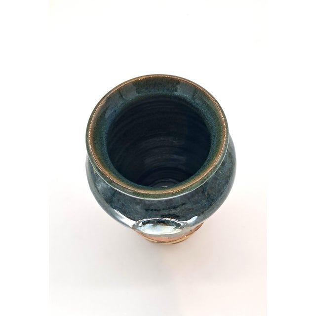 Sculpture Materials Shawnee Mountain Red Clay Pottery Vase Moon With Mountains Signed For Sale - Image 7 of 10