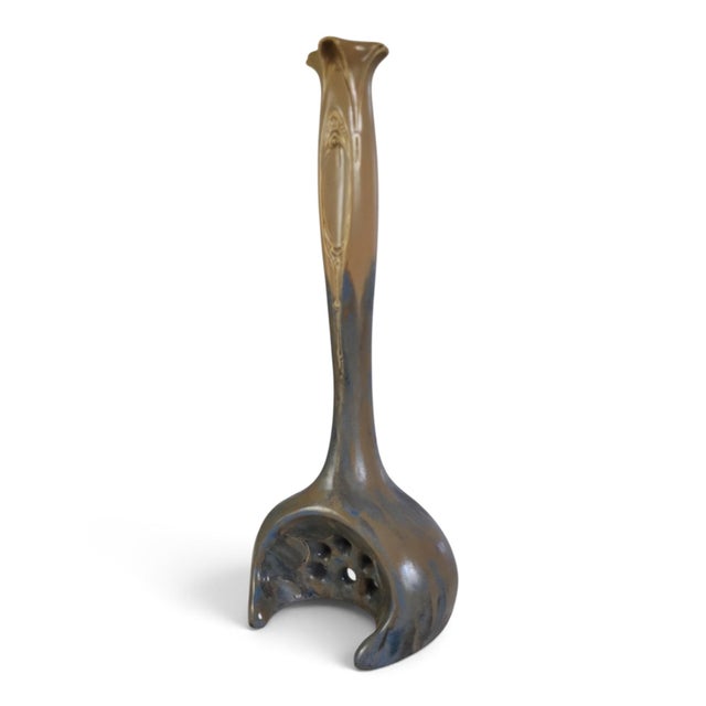 Art Nouveau Vase in Flamed Glazed Stoneware from Pierrefonds, 1890s For Sale - Image 4 of 15