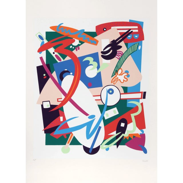 Nina Paull - Building in Time Serigraph For Sale