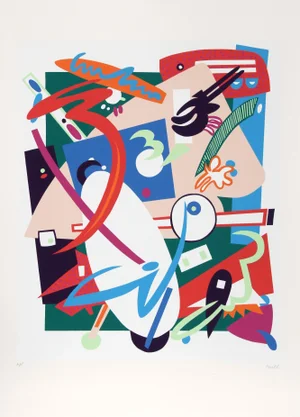 Nina Paull - Building in Time Serigraph