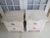 White 1980s White Wicker Rattan Nightstand Two Drawer Set of 2 For Sale - Image 8 of 13