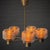 Scandinavian Modern Chandelier in Glass and Brass, 1960s For Sale - Image 4 of 14