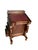 Mahogany Davenport Desk or Bureau with Faux Red Leather Sloped Writing Area, 1890s For Sale - Image 4 of 14