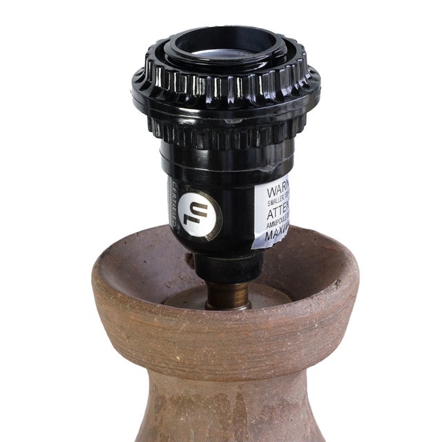 Chinese Matthew Izzo Home Clay Rice Wine Bottle Table Lamp For Sale - Image 3 of 4