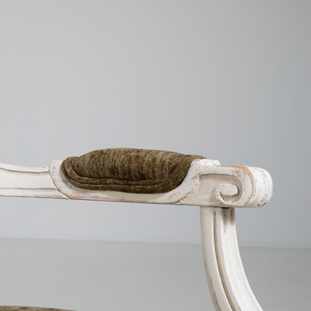 Pair of Louis XVI Upholstered Armchairs, Neoclassical Style, France, 20th Century For Sale - Image 9 of 18