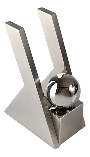 Damian Garrido Trofeo, Bridge Sculpture, 2000s, Metal & Nickel