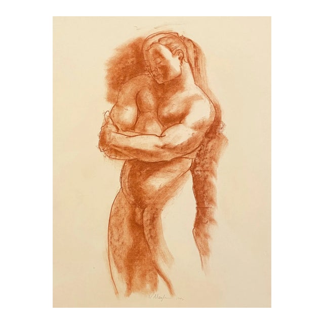 1996 Neil Meitzler Standing Muscular Male Nude For Sale