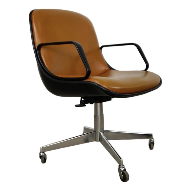 1970’s Mid-Century Modern Knoll Style Office Desk Chair For Sale