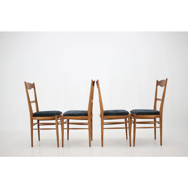 1960s Italian Beech Dining Chairs, 1960s, Set of 4 For Sale - Image 5 of 8