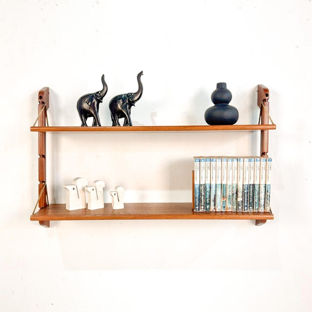 Wood Scandinavian Ergo Shelving Unit in Teak from John Texmon, 1960s, Set of 2 For Sale - Image 7 of 7