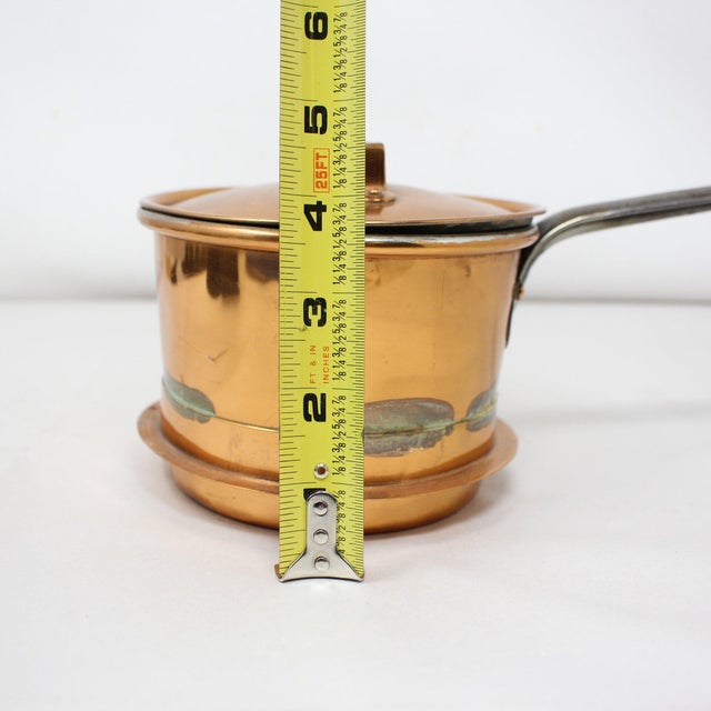 Vintage Knut Eriksson Eskilstuna Swedish Copper Saucepan - 1 Liter For Sale - Image 13 of 14