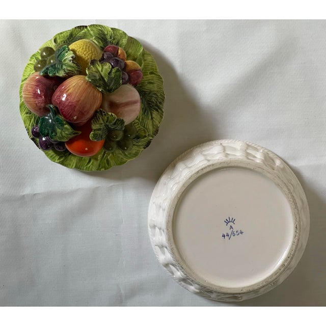 Vintage Fruit Pyramid Decorative Bowl For Sale - Image 9 of 11