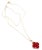 Contemporary Van Cleef & Arpels Magic Alhambra Carnelian Pendant Long Rose Gold Necklace For Sale - Image 3 of 13