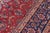 Shabby Chic Persian Kashan Red/Blue Wool Rug - 9'8'' X 13'2'' For Sale In New York - Image 6 of 10