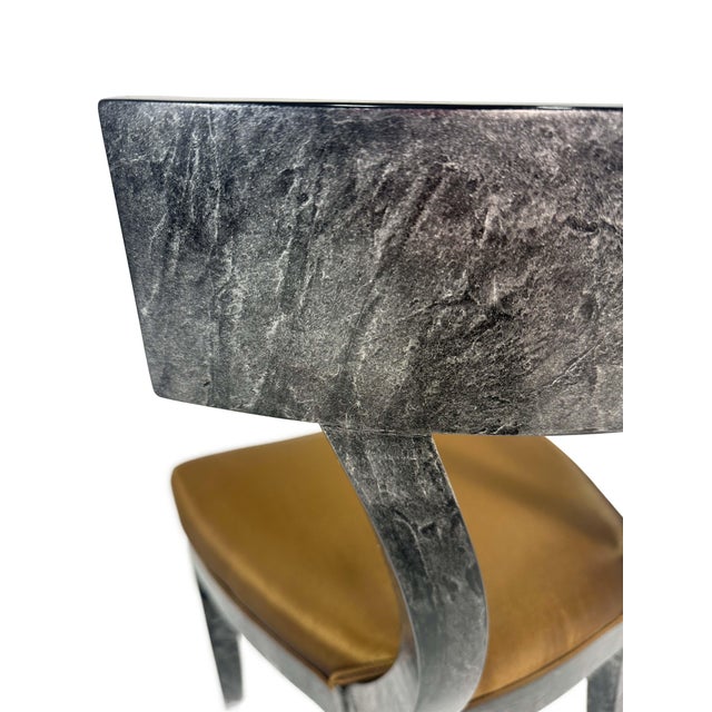 Vintage Designer Klismos Style Wood Dining Chairs in Custom Two Tone Finish - Set of 8 For Sale - Image 13 of 16