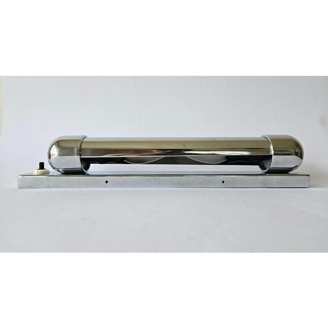 Bauhaus Art Deco Bauhaus Functionalism Chrome Wall Lamp, 1930s For Sale - Image 3 of 18