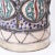 Vintage Moroccan Glazed Earthenware and Metal Vase For Sale In West Palm - Image 6 of 6