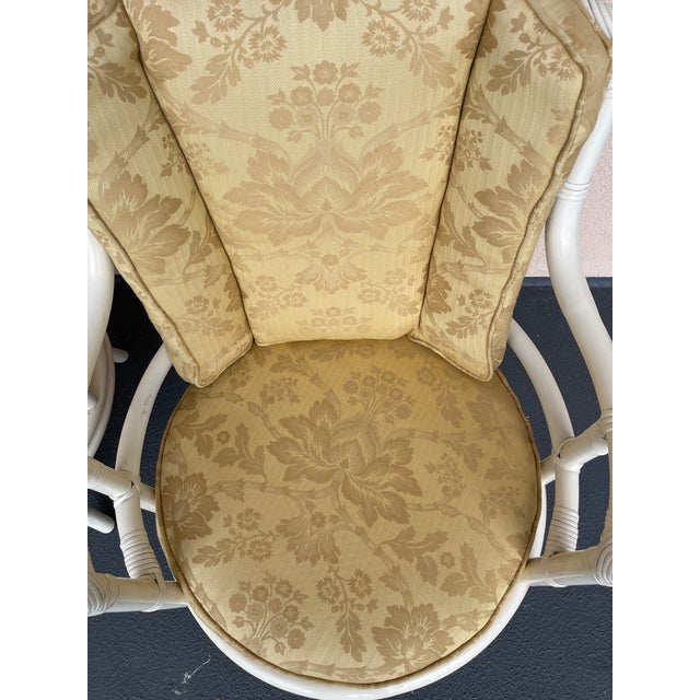 1970s Vintage Mid Century Henry Olko for Willow & Reed Rattan Swivel Bucket Chairs - a Pair For Sale - Image 11 of 12