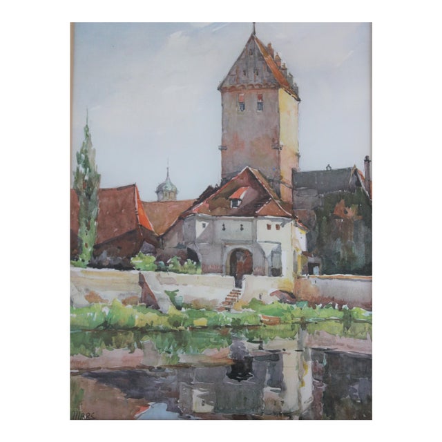 Nicolas Markovitch Gustavian Lithograph Rothenburger Germany For Sale