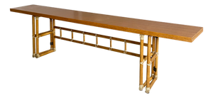 Modern American Console by Lyda Levi for McGuire Company, 1970s