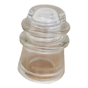 Vintage Hemingray 17 Clear Glass Insulator