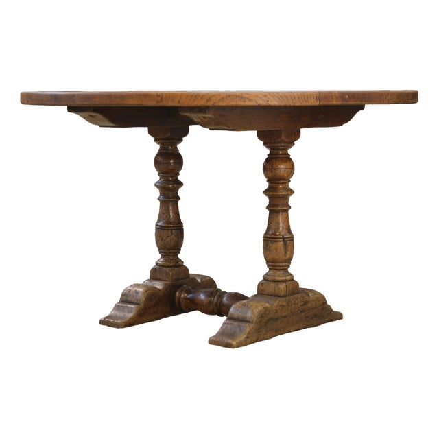Early 20th Century Circular Oak Table, 1920s For Sale